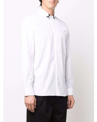 Neil Barrett Printed Collar Cotton Shirt