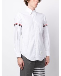 Thom Browne Rwb Stripe Cotton Shirt