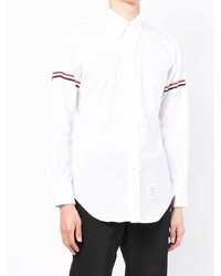 Thom Browne Rwb Stripe Long Sleeve Shirt