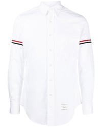 Thom Browne Rwb Stripe Long Sleeve Shirt