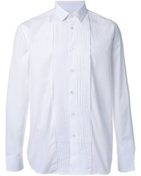 Saint Laurent Pleated Placket Long Sleeve Shirt