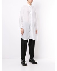 Yohji Yamamoto Semi Sheer Wide Placket Shirt