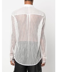 DSQUARED2 Sheer Lace Long Sleeve Shirt