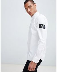 Hype Shirt In White With Arm Logo