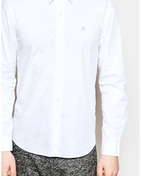 Peter Werth Shirt With Hidden Button Down Collar