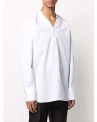 Givenchy Signature Embroidered Collarless Shirt