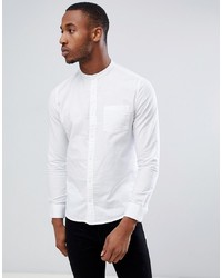 Burton Menswear Skinny Fit Oxford Shirt In White
