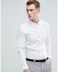 Burton Menswear Skinny Fit Shirt In White