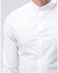 ONLY & SONS Skinny Shirt With Button Down Collar With Stretch