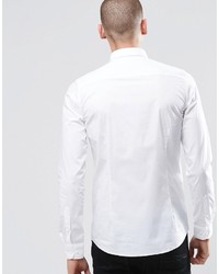 ONLY & SONS Skinny Shirt With Button Down Collar With Stretch