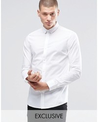 ONLY & SONS Skinny Shirt With Concealed Button Down Collar With Stretch