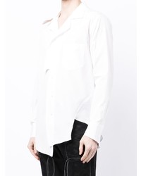 Sulvam Slash Asymmetric Cotton Shirt