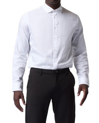 Good Man Brand Sleek Stretch Poplin Long Sleeve Button Up Shirt