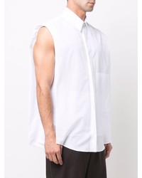 Valentino Sleeveless Cotton Shirt