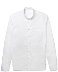 Tomas Maier Slim Fit Button Down Collar Cotton Poplin Shirt