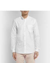 Ami Slim Fit Button Down Collar Cotton Shirt