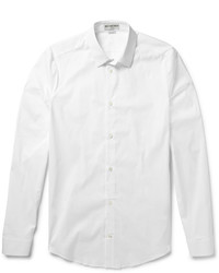 Balenciaga Slim Fit Cotton Blend Poplin Shirt