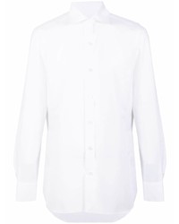 Finamore 1925 Napoli Slim Fit Cotton Linen Blend Shirt