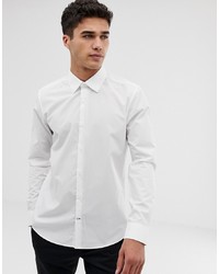 Burton Menswear Slim Fit Shirt In White