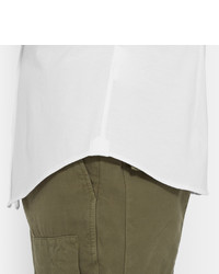 Brunello Cucinelli Slim Fit Spread Collar Cotton Jersey Shirt