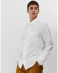 J.Crew Mercantile Slim Fit Stretch Washed Shirt In White