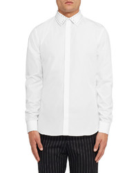Givenchy Slim Fit Studded Collar Cotton Shirt