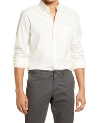 Scott Barber Solid Fine Cotton Twill Button Up Shirt