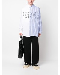 MM6 MAISON MARGIELA Spliced Numbers Long Sleeves Cotton Shirt