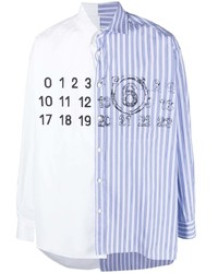 MM6 MAISON MARGIELA Spliced Numbers Long Sleeves Cotton Shirt