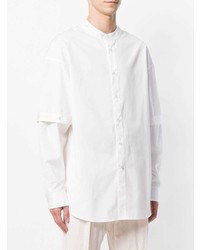 Chalayan Split Sleeve Mandarin Collar Shirt