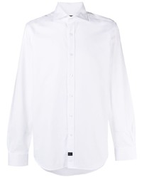 Fay Spread Collar Button Up Cotton Shirt