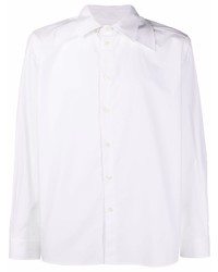 Valentino Spread Collar Cotton Poplin Shirt