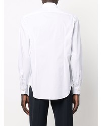 Eleventy Spread Collar Cotton Shirt
