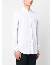 Brunello Cucinelli Spread Collar Cotton Shirt