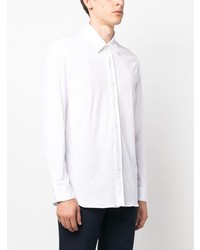 Brioni Spread Collar Cotton Shirt