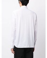 BOSS Spread Collar Cotton Shirt