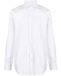 Barba Spread Collar Cotton Shirt