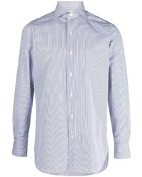 Finamore 1925 Napoli Spread Collar Cotton Shirt