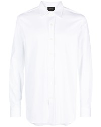Brioni Spread Collar Cotton Shirt
