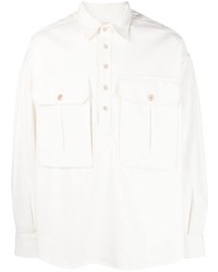 Emporio Armani Spread Collar Cotton Shirt