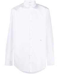 Massimo Alba Spread Collar Embroidered Shirt