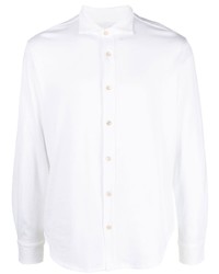 Eleventy Spread Collar Jersey Shirt
