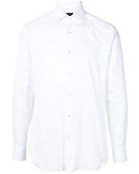 Ermenegildo Zegna Spread Collar Long Sleeve Shirt