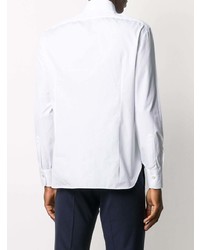 Kiton Spread Collar Poplin Shirt