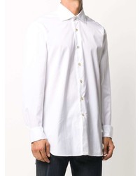 Kiton Spread Collar Shirt