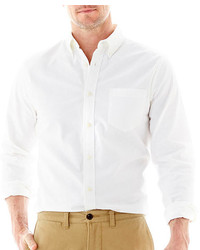 jcpenney St Johns Bay Long Sleeve Slim Fit Oxford Shirt