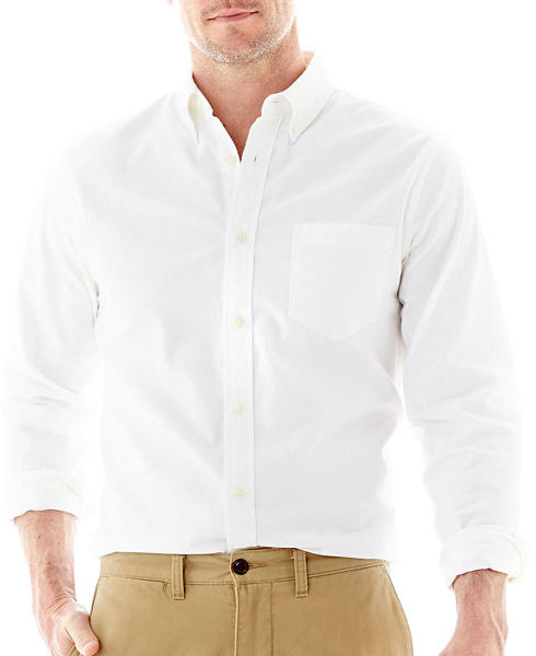 jcpenney St Johns Bay Long Sleeve Slim Fit Oxford Shirt, $40 | jcpenney ...