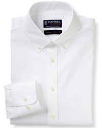 Stafford Stafford Signature Non Iron 100% Cotton No Pocket Dress Shirt