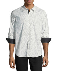 John Varvatos Star Usa Slim Fit Button Front Sport Shirt