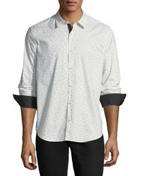 John Varvatos Star Usa Slim Fit Button Front Sport Shirt